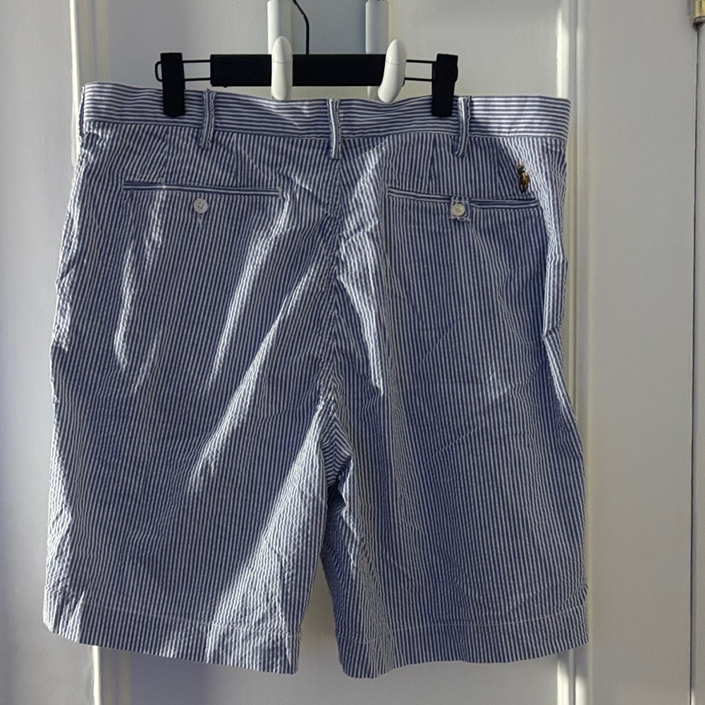Polo Ralph Lauren Blue and White Striped Men's Shorts - Picture 7 of 16